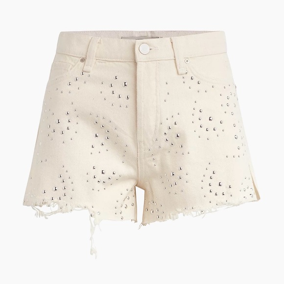 Hudson Lori High-Rise Studded Denim shorts Size 25 NWT - Picture 4 of 10